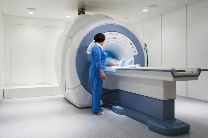 Teşhîsa MRI ya osteochondrosis thoracic