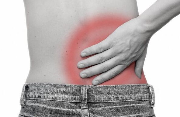 êşa pişta jêrîn ji ber osteochondrosis spinal